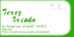 terez kripko business card